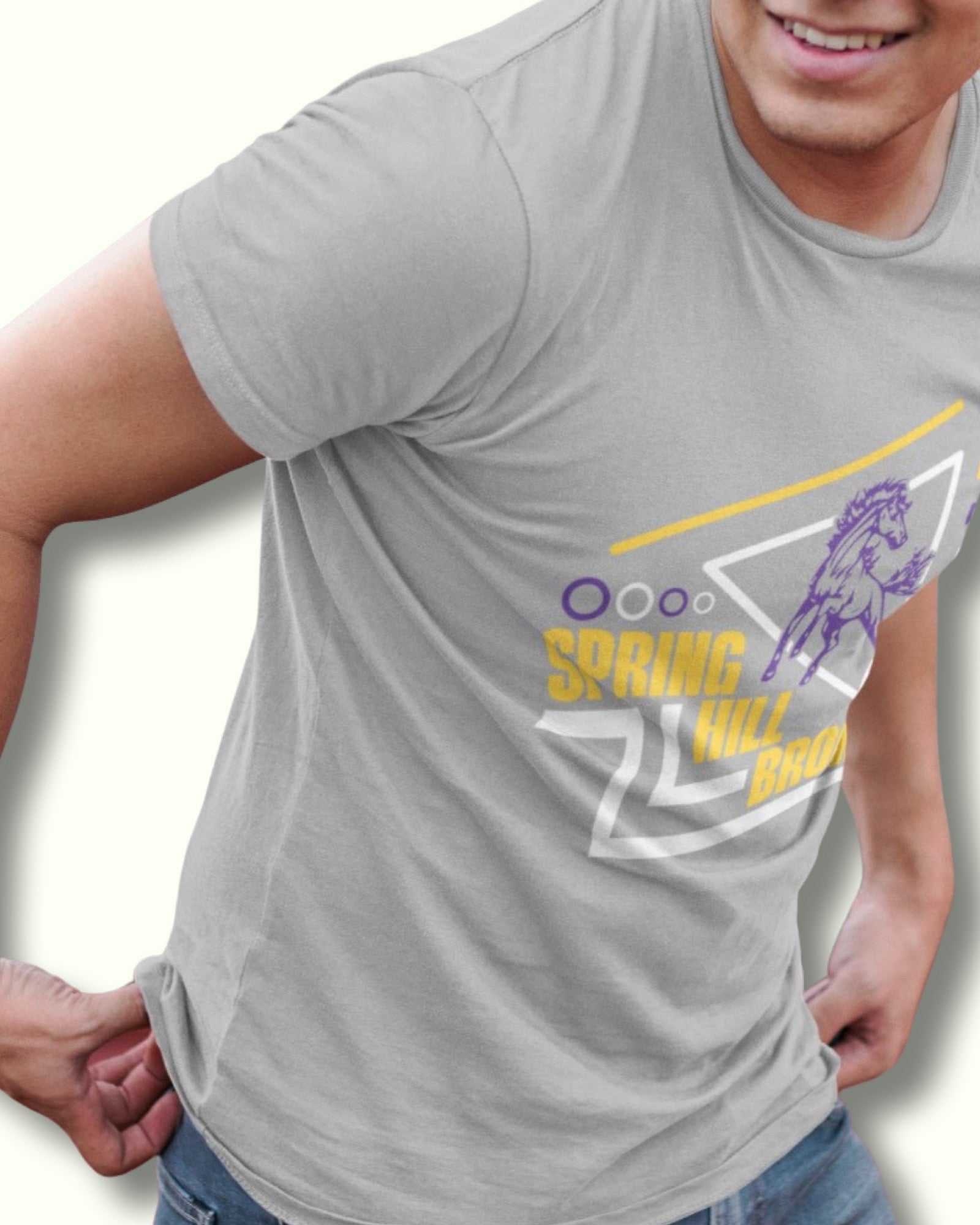 Spring Hill Broncos Geometric Shirt - Clark Kustoms