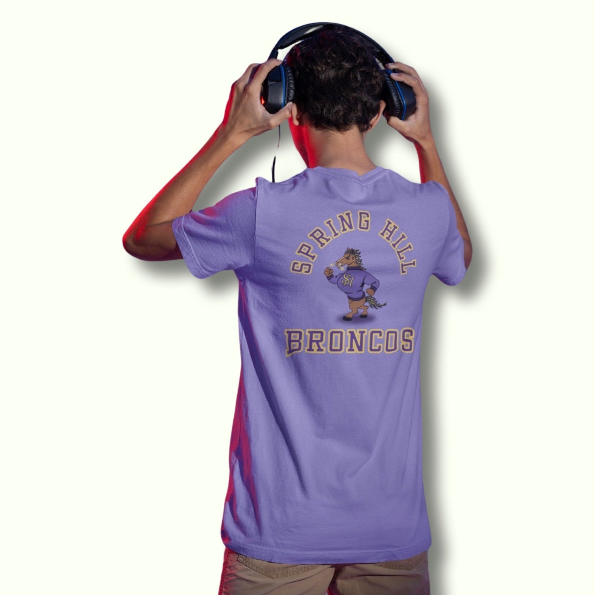 Spring Hill Broncos vintage charactor shirt - Clark Kustoms